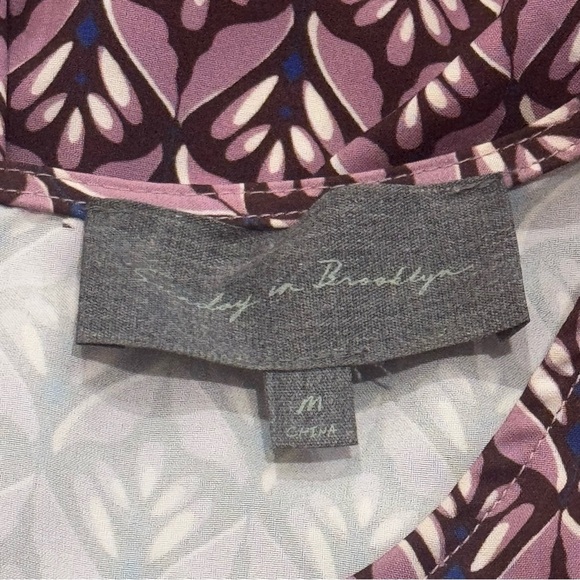 Sunday in Brooklyn Anthropologie Twist Tie Knot Front Blouse Women’s Size M - Picture 8 of 11